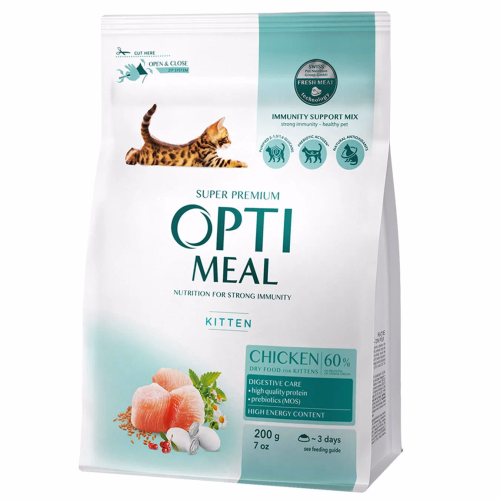 OptКорм Кошенята Курка 200г + 200г = 400г