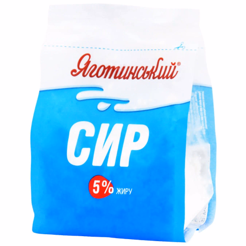 ЯГОТИНСЬКЕ Сир кисломолочний 5% 350г