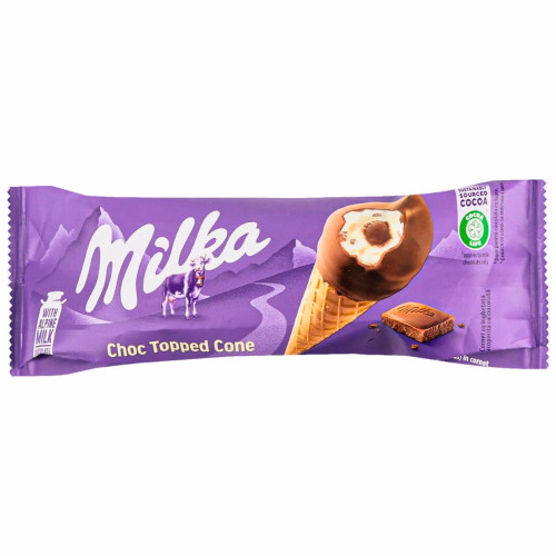 Морозиво MILKA ріжок в шокол глазурі 63 г