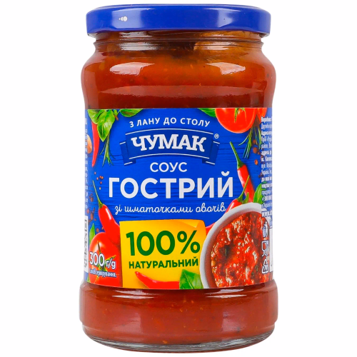 Чумак Соус скло/б 300г Гострий