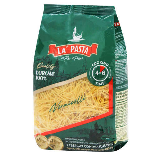 ВермішельТМ La Pasta PRIMI 400г