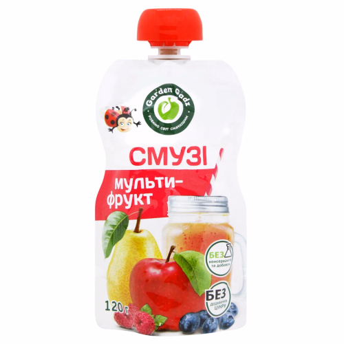 Пюре фрукт Смузі мультифрукт  120 г д/п