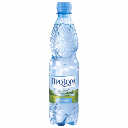 Питна вода ПРОЗОРА 0,5л ПЕТ Оболонь не/газ