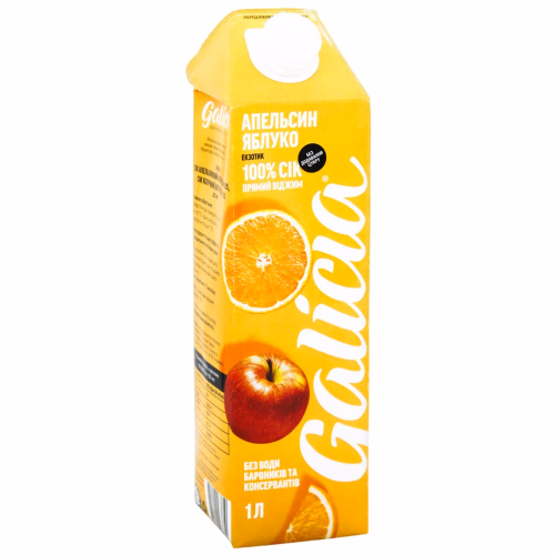 Сік Galicia апельсиново-яблучний 1л