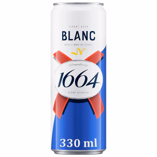 Пиво Kronenbourg 1664 Blanc нф 0,33л 4,8% ж/б