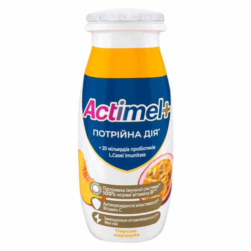 Actimel Продукт кисломолочний 1,4% пет 100г персик-маракуйя