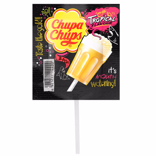 PERFETTI карам-шипучка Chupa Chups B-POP Тропічні фрукти 15г