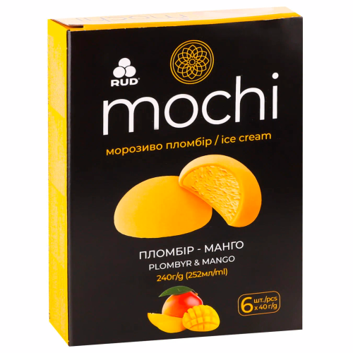 Десерт-морозиво MOCHI Пломбір-манго 240г мультипак