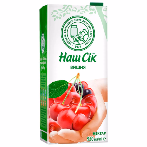 НАШ СІК 0,95л Вишневий нектар