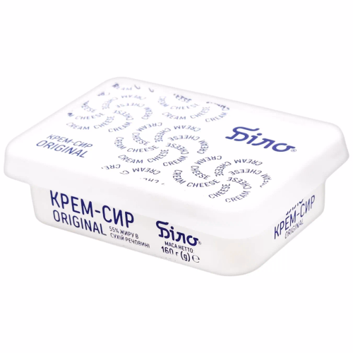 Крем-сир БІЛО Original 55% 160 г