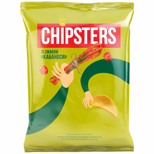 ТМ CHIPSTER`S Чипси зі смаком Кабаноси 130г