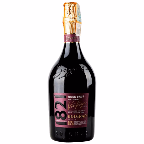 Вино ігрист. брют рож.Болград 0,75л ТМ 1821 Vintage Bolgrad