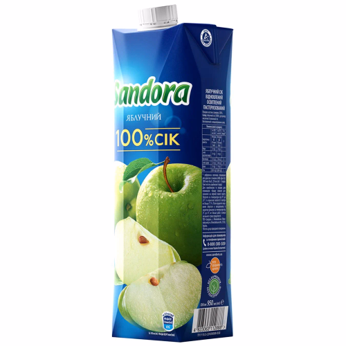 САНДОРА Яблучний сік 0,95л