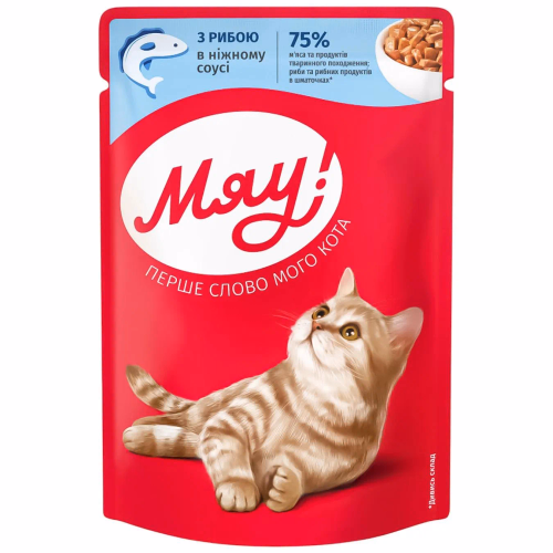 МЯУкорм Коти Рибн в Ніжн Соус 85г