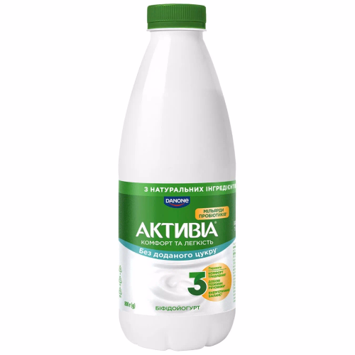 Активіа Біфідойогурт питний 1,5% пет 800г без наповнювача KR