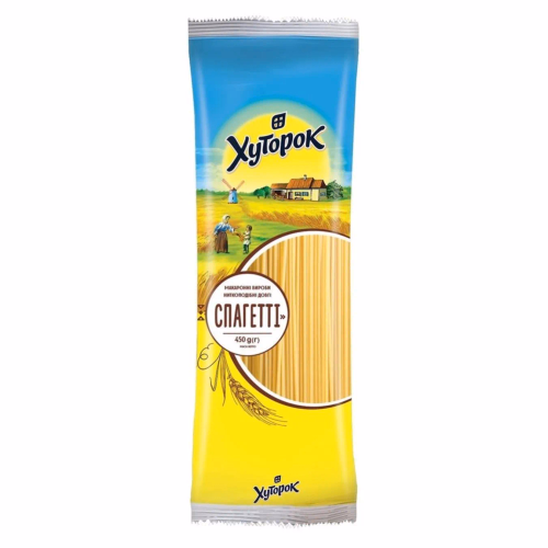 Макаронні вир.ниткоп.Спагетті Хуторок 450г