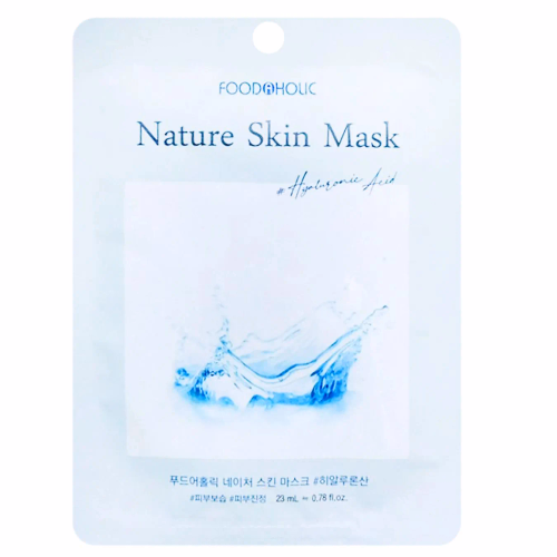 Маска тканинна для обличчя FOODAHOLIC NATURE SKIN MASK з гіалуроновою кислотою, 23 мл 10 шт/уп