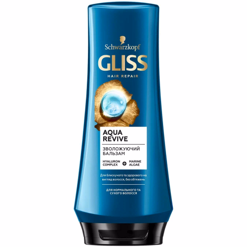 Бальзам Gliss Aqua revive для сухого та нормального волосся 200 мл.