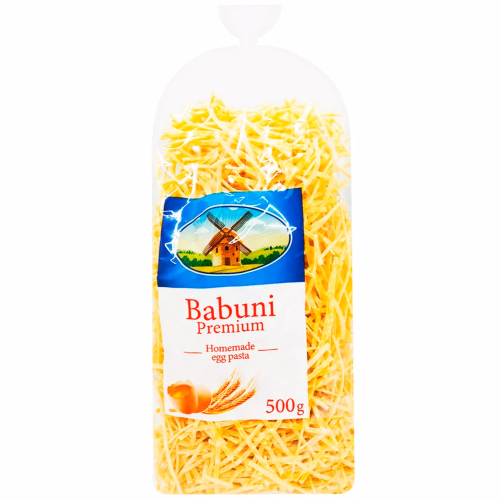 Локшина 2 ф Babuni Premium яєчні 0.5кг макарони