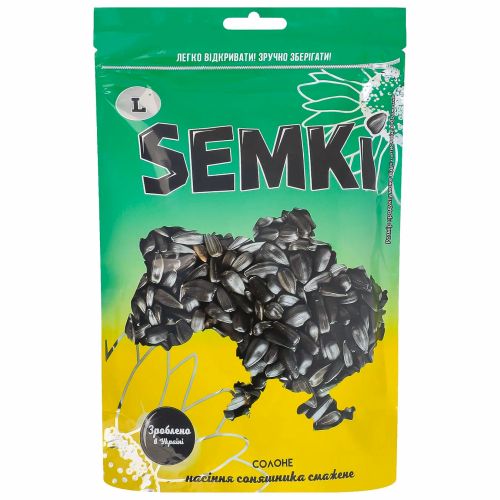 Насіння неочищ. смажене сол.165г SEMKI NUTS