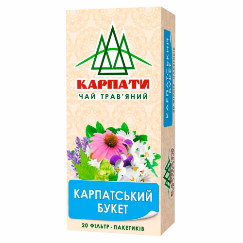 Чай Карпати 20ф/п*1,25г трав."Карпатський букет"