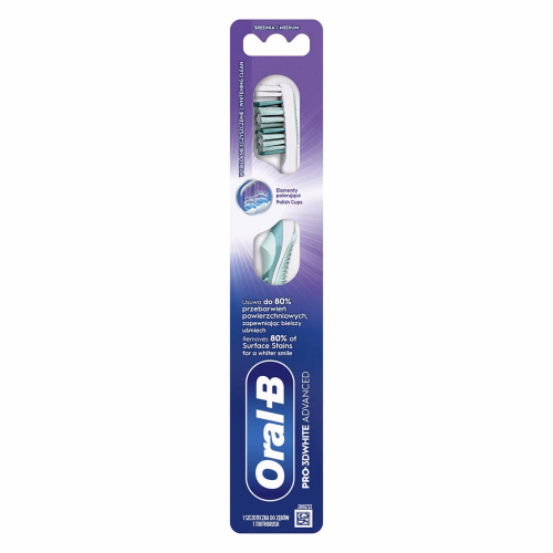 Зубна щітка ORAL B 3D White Відбіл.35 cередня 1шт