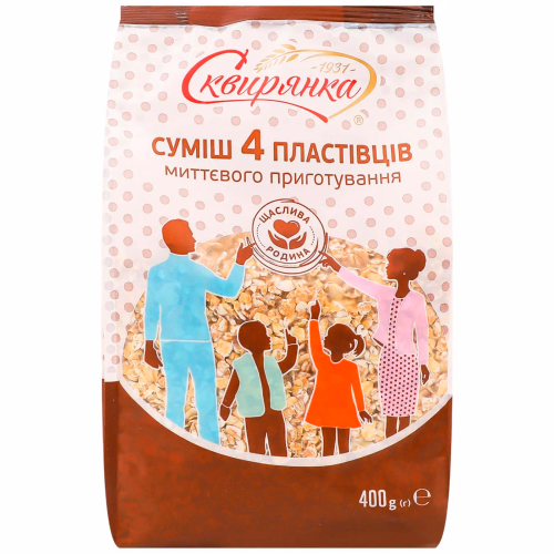 Сквирянка Суміш 4 пластівців не потр. варіння 400г