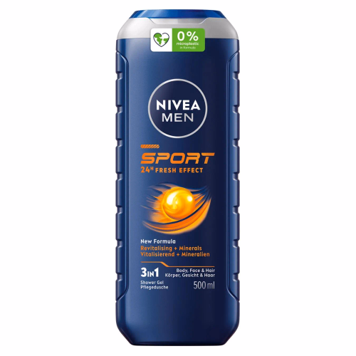 ГЕЛЬ ДЛЯ ДУШУ ЧОЛОВІЧИЙ СПОРТ NIVEA 500 МЛ.