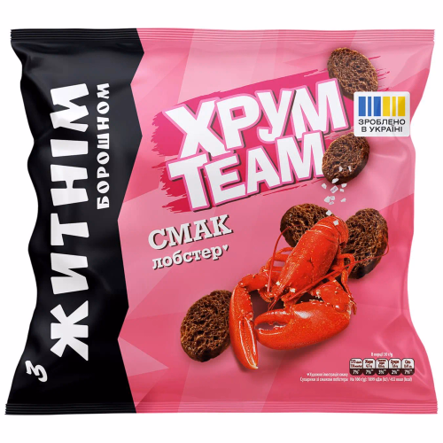 Сухарики ХрумTeam 90г багет смак лобстаре