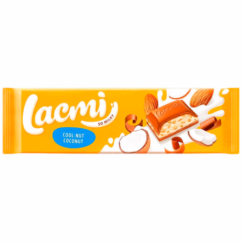 ШОКОЛАД Lacmi Cool-Nut-Coconut мол.з мигдаль кокос 280г Roshen