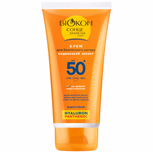 КРЕМ ДЛЯ БЕЗПЕЧНОГО ЗАГАРУ SPF-50+ БІОКОН 160 мл