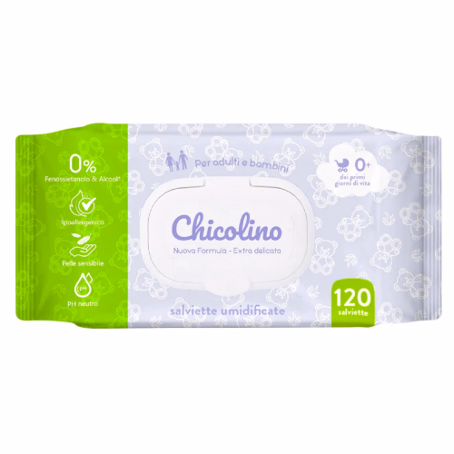 Chicolino Серветка волога для дорослих і дітей 120шт