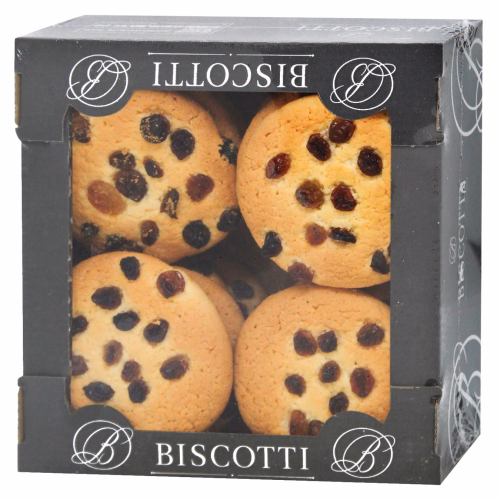 Печиво здобне пісочно-відсадне Американське з родзинками BISCOTTI 400г