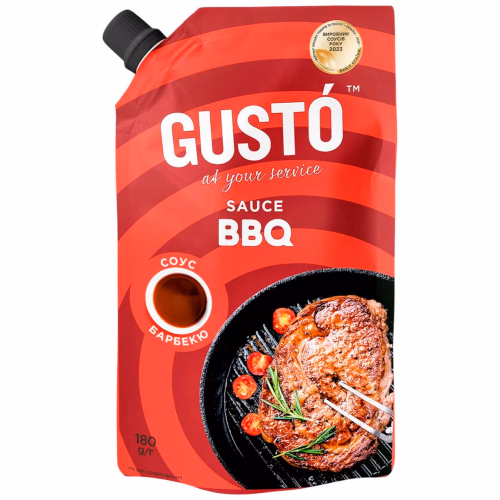 Соус BBQ Gusto д/п 180г