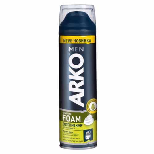 ARKO MEN Піна для гоління 300мл Масло насіння конопель