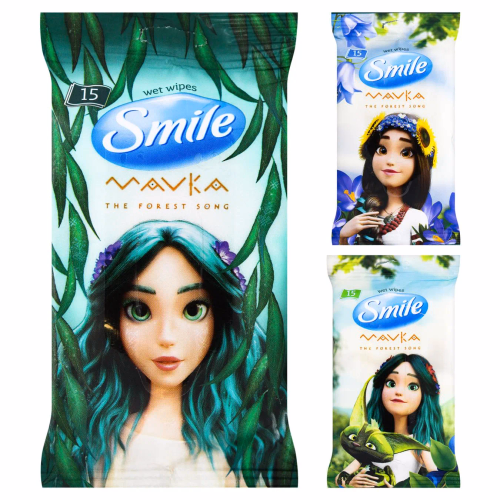 Серветка волога SMILE MAVKA" MIX 15