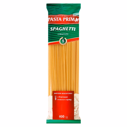 Pasta Prima Макарони Cпагетті ПУ 400г