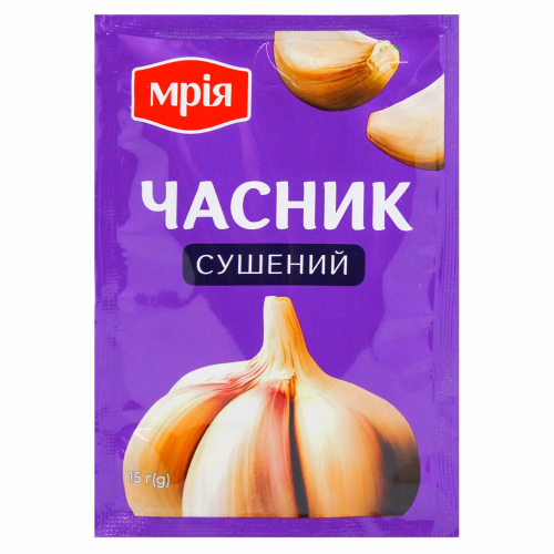 Часник гранульований сушений УБ 15г Мрія