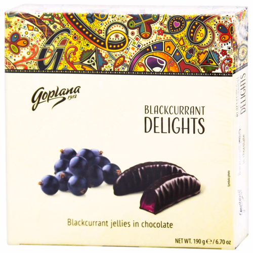Мармелад жувальний Delights смородина в шоколоді 190г