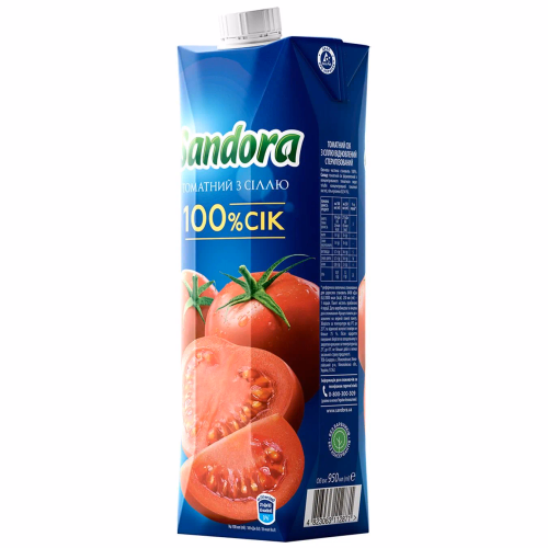 САНДОРА Томатний сік 0,95л