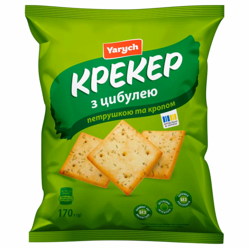 Крекер З цибулею. петруш.та кропом Yarych 170г