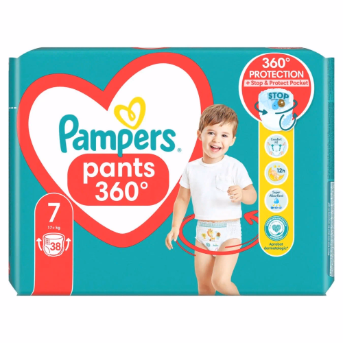 PAMPERS Дитячi підгуз/трусики Pants Giant Plus (17+кг)Джамбо 38шт