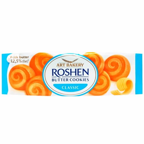 Здобне печиво Roshen Butter Cookies з маслом класичне ВКФ 140г