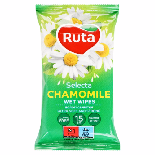 Вологі серветки Ruta Selecta Chamomile 15шт