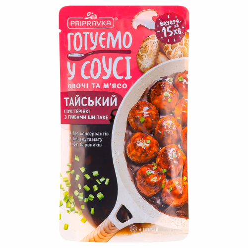 Тайский соус Теріякі з грибами шиітаке 140г