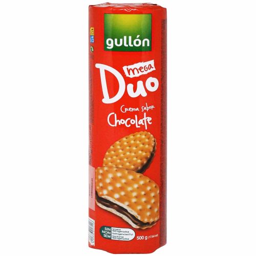 Печиво Gullon Duo Mega сендвіч світле з шокол. крем 500г