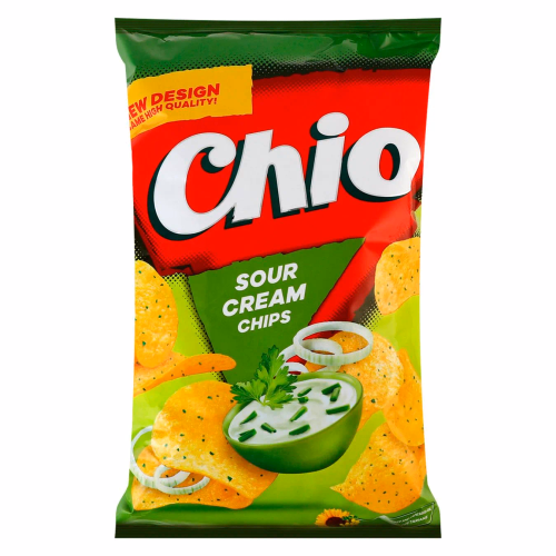 CHIO Чипси СМЕТАНА та ЦИБУЛЯ 150г