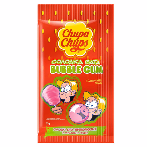 PERFETTI гумка жув. Chupa Chups Fairy Floss Strawberry (солодка вата) 11 г