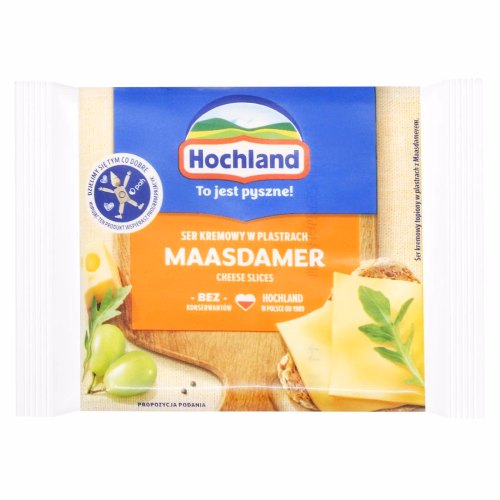 Hochland сир пл. 130г Маасдамер (ломтики)