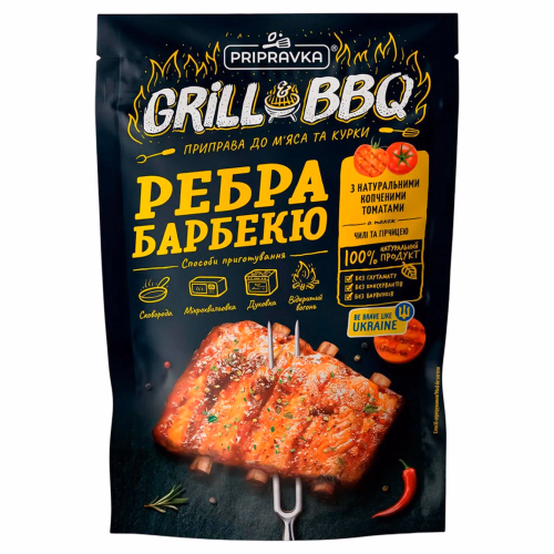 Приправа до м'яса Ребра барбекю (мясо/курка) 30г Grill&BBQ